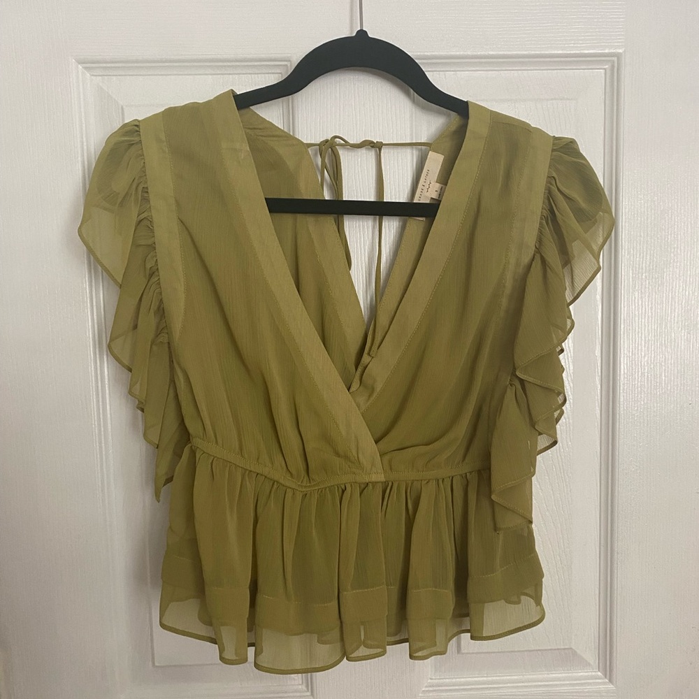 Lime green blouse